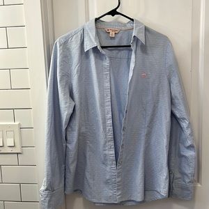 Brooks Brothers Red Fleece Baby Blue Button Down Shirt Size 12
